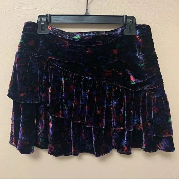 Ramy Brook Printed Malbec Skirt Size 12 NWT New Velvet - Picture 2 of 10